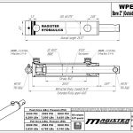 2 bore x 16 stroke hydraulic cylinder, welded pin eye double acting cylinder | Magister Hydraulics
