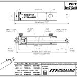 2 bore x 20 stroke hydraulic cylinder, welded pin eye double acting cylinder | Magister Hydraulics