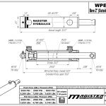 2 bore x 24 stroke hydraulic cylinder, welded pin eye double acting cylinder | Magister Hydraulics