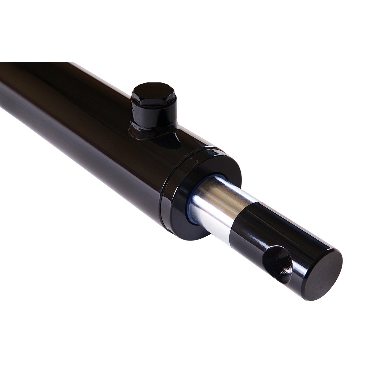 2 bore x 36 stroke hydraulic cylinder, welded pin eye double acting cylinder | Magister Hydraulics