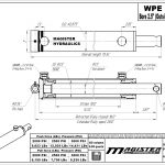 2.5 bore x 10 stroke hydraulic cylinder, welded pin eye double acting cylinder | Magister Hydraulics