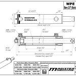 2.5 bore x 12 stroke hydraulic cylinder, welded pin eye double acting cylinder | Magister Hydraulics