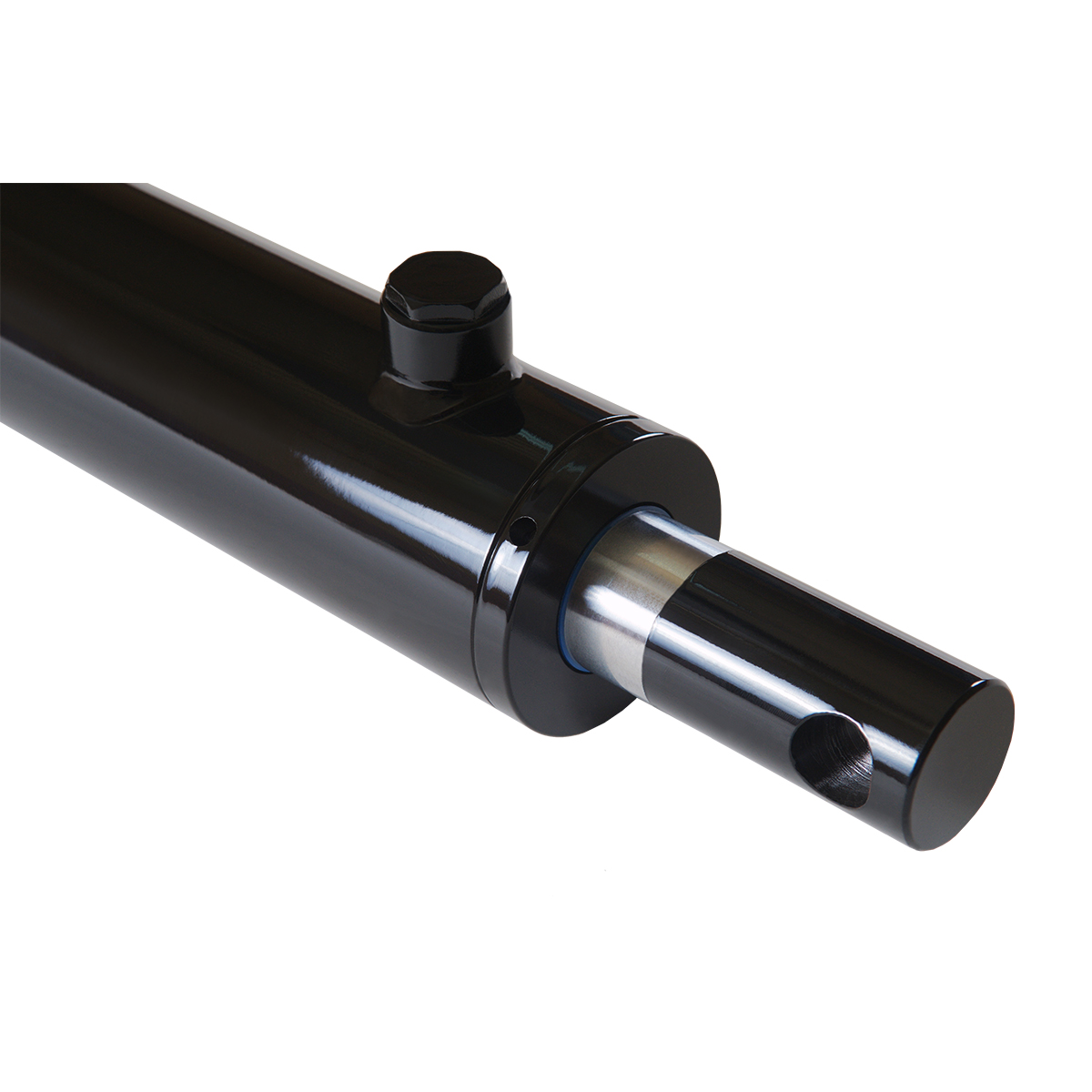 2.5 bore x 16 stroke hydraulic cylinder, welded pin eye double acting cylinder | Magister Hydraulics