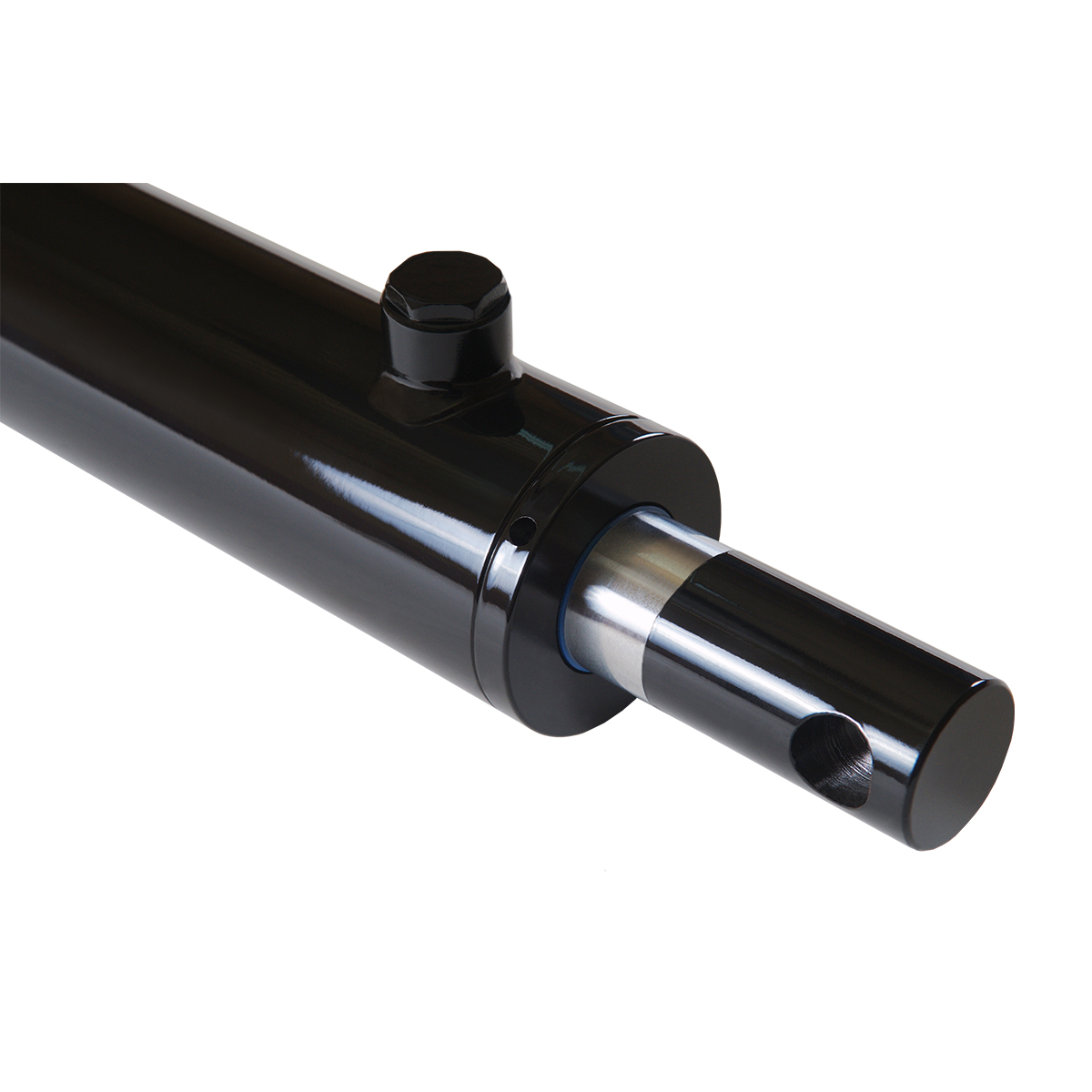2.5 bore x 24 stroke hydraulic cylinder, welded pin eye double acting cylinder | Magister Hydraulics