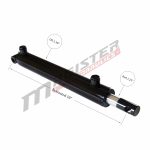2 bore x 10 stroke hydraulic cylinder, welded pin eye double acting cylinder | Magister Hydraulics