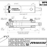 3 bore x 30 stroke hydraulic cylinder, welded pin eye double acting cylinder | Magister Hydraulics