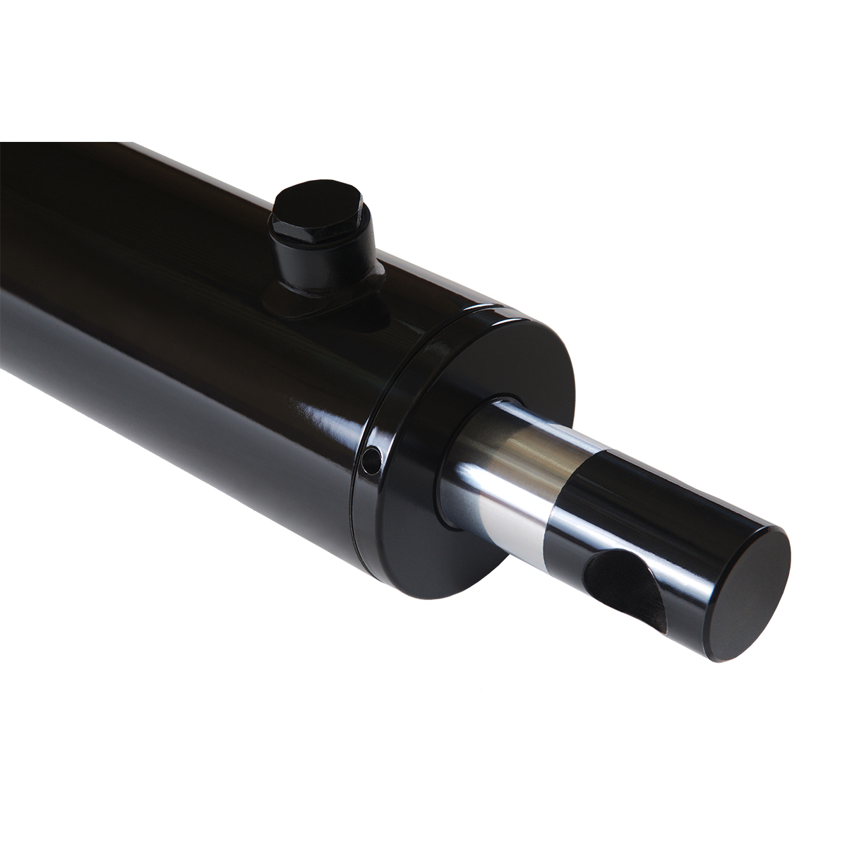 3 bore x 20 stroke hydraulic cylinder, welded pin eye double acting cylinder | Magister Hydraulics