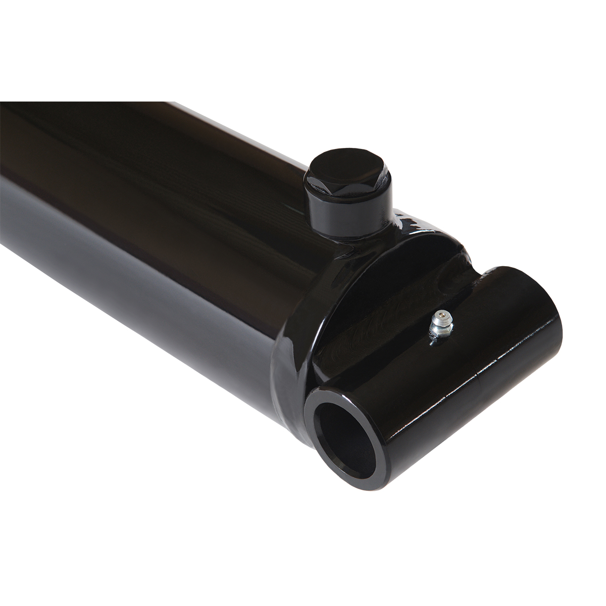 3 bore x 24 stroke hydraulic cylinder, welded pin eye double acting cylinder | Magister Hydraulics