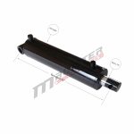 3.5 bore x 24 stroke hydraulic cylinder, welded pin eye double acting cylinder | Magister Hydraulics