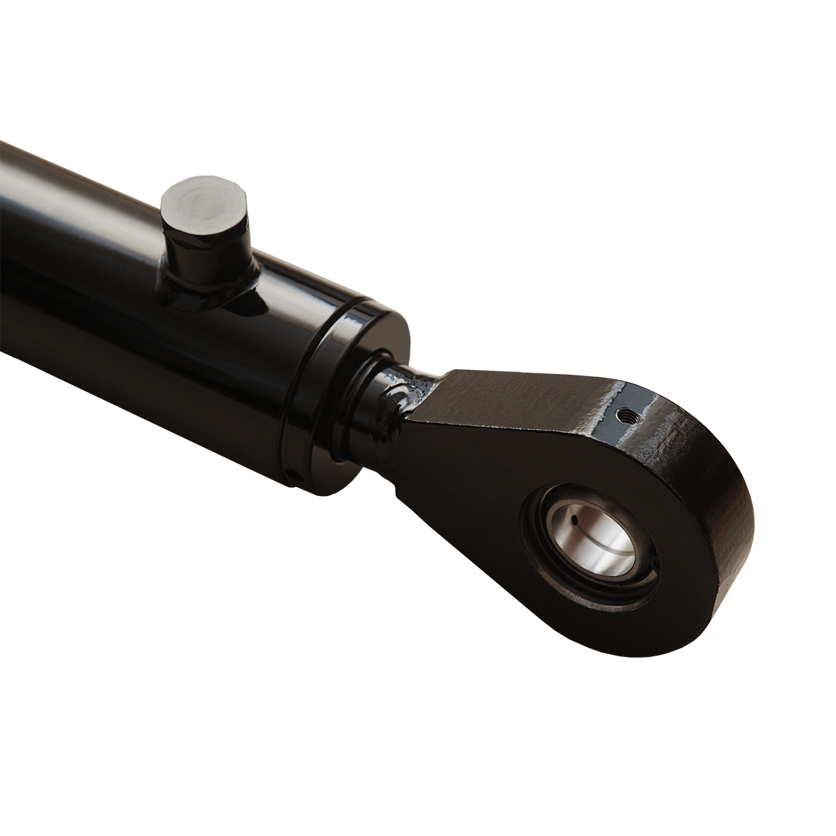 2 bore x 14 stroke hydraulic cylinder, welded swivel eye double acting cylinder | Magister Hydraulics