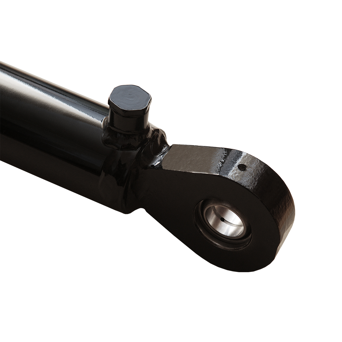 2 bore x 8 stroke hydraulic cylinder, welded swivel eye double acting cylinder | Magister Hydraulics