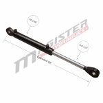 2 bore x 18 stroke hydraulic cylinder, welded swivel eye double acting cylinder | Magister Hydraulics