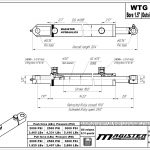 1.5 bore x 10 stroke hydraulic cylinder, welded tang double acting cylinder | Magister Hydraulics