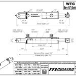 1.5 bore x 22 stroke hydraulic cylinder, welded tang double acting cylinder | Magister Hydraulics