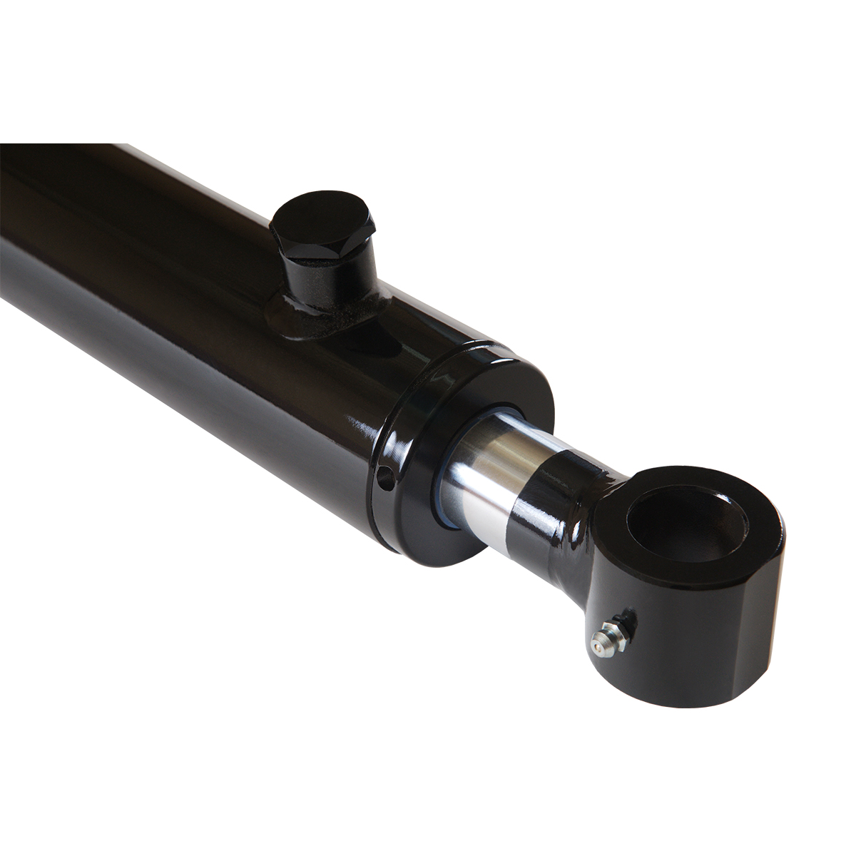 1.5 bore x 18 stroke hydraulic cylinder, welded tang double acting cylinder | Magister Hydraulics