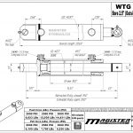 2.5 bore x 10 stroke hydraulic cylinder, welded tang double acting cylinder | Magister Hydraulics