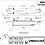 2.5 bore x 6 stroke hydraulic cylinder, welded tang double acting cylinder | Magister Hydraulics