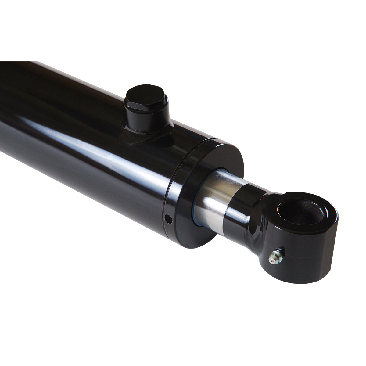 2.5 bore x 8 stroke hydraulic cylinder, welded tang double acting cylinder | Magister Hydraulics