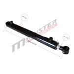 2 bore x 20 stroke hydraulic cylinder, welded tang double acting cylinder | Magister Hydraulics