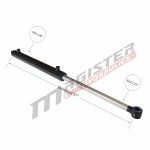 2 bore x 24 stroke hydraulic cylinder, welded tang double acting cylinder | Magister Hydraulics