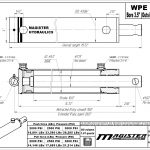 3.5 bore x 10 stroke hydraulic cylinder, welded pin eye double acting cylinder | Magister Hydraulics