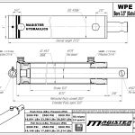 3.5 bore x 12 stroke hydraulic cylinder, welded pin eye double acting cylinder | Magister Hydraulics