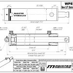 3.5 bore x 8 stroke hydraulic cylinder, welded pin eye double acting cylinder | Magister Hydraulics