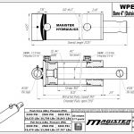 4 bore x 10 stroke hydraulic cylinder, welded pin eye double acting cylinder | Magister Hydraulics