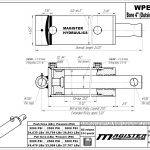 4 bore x 12 stroke hydraulic cylinder, welded pin eye double acting cylinder | Magister Hydraulics