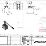 Hydraulic Hand Pump Single Acting 2.7 CID diagram