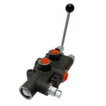 1 spool x 21 GPM hydraulic log splitter control valve, monoblock cast iron valve | Magister Hydraulics