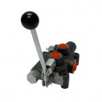 1 spool x 21 GPM hydraulic log splitter control valve, monoblock cast iron valve | Magister Hydraulics