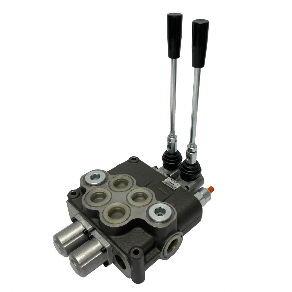 2 Spool Hydraulic Directional Control Valve 32 GPM, 4-Way 3-Position ...
