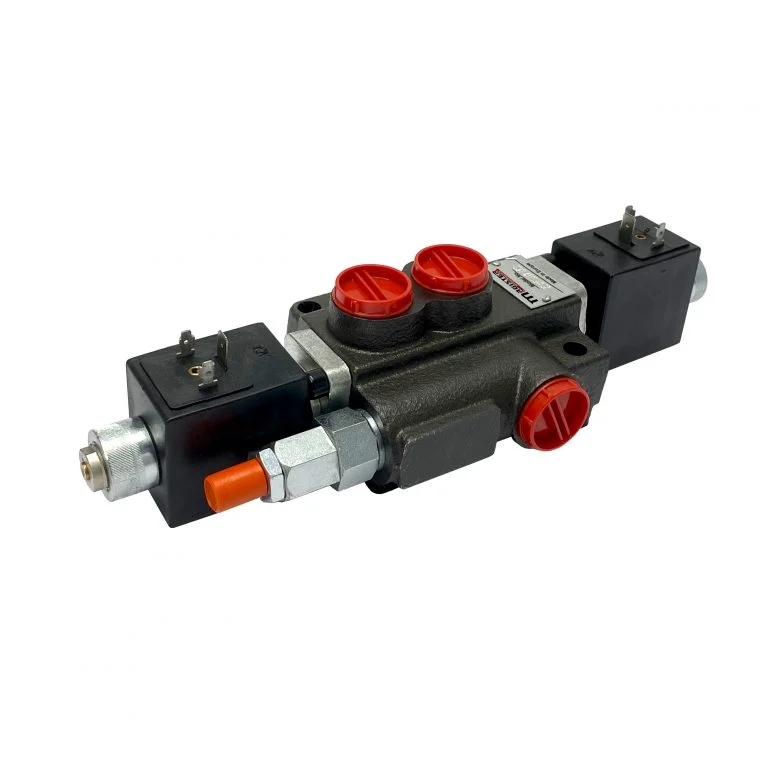 1 spool x 13 GPM solenoid hydraulic control valve, monoblock cast iron valve | Magister Hydraulics 1 spool x 13 GPM solenoid hydraulic control valve, monoblock cast iron valve | Magister Hydraulics