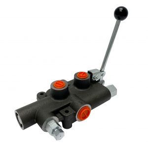 1 spool x 21 GPM hydraulic log splitter control valve, monoblock cast iron valve | Magister Hydraulics