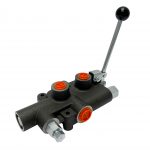 1 spool x 21 GPM hydraulic log splitter high speed control valve, monoblock cast iron valve | Magister Hydraulics