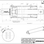 4 bore x 30 stroke hydraulic cylinder, log splitter double acting cylinder | Magister Hydraulics