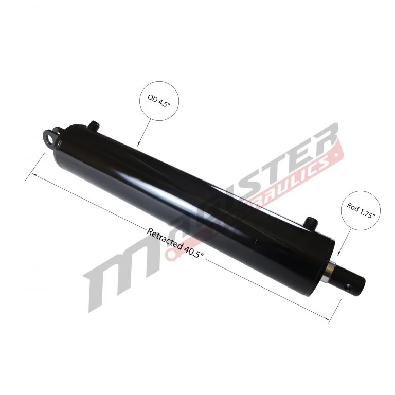 4 bore x 30 stroke hydraulic cylinder, log splitter double acting cylinder | Magister Hydraulics 4 bore x 30 stroke hydraulic cylinder, log splitter double acting cylinder | Magister Hydraulics