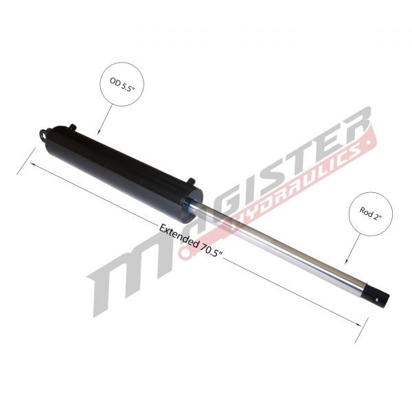5 bore x 30 stroke hydraulic cylinder, log splitter double acting cylinder | Magister Hydraulics 5 bore x 30 stroke hydraulic cylinder, log splitter double acting cylinder | Magister Hydraulics