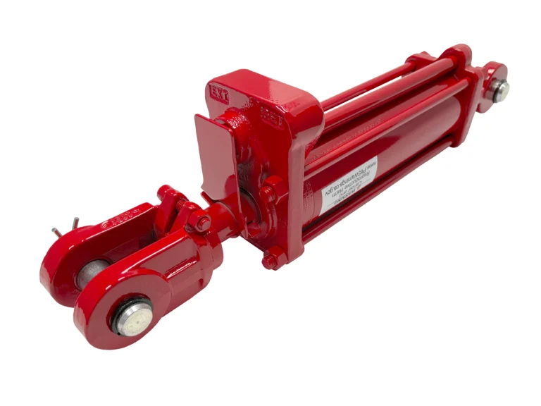 4 bore x 8 stroke CROSS hydraulic cylinder with depth control, tie rod double acting cylinder DC series | CROSS MANUFACTURING 4 bore x 8 stroke CROSS hydraulic cylinder with depth control, tie rod double acting cylinder DC series | CROSS MANUFACTURING
