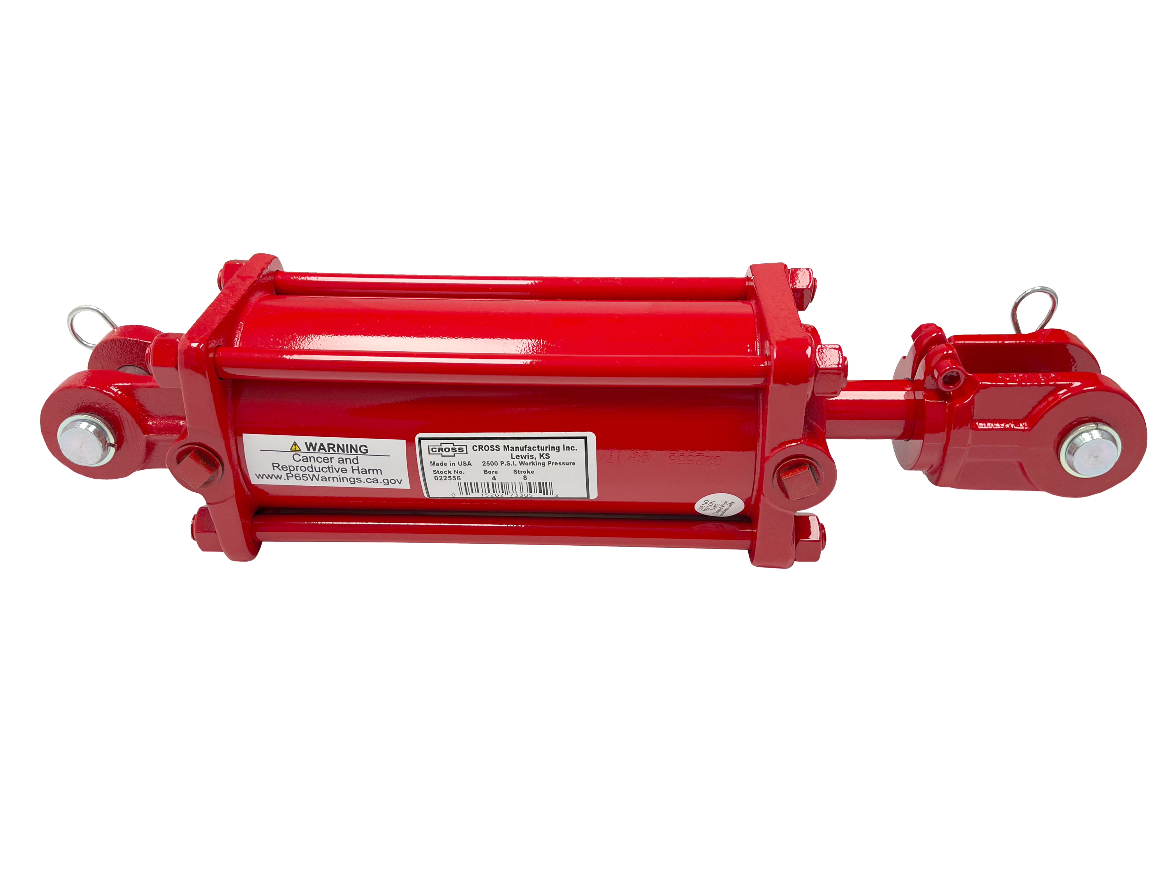 3.5 bore x 8 stroke CROSS rephasing hydraulic cylinder, tie rod double acting cylinder DR series | CROSS MANUFACTURING