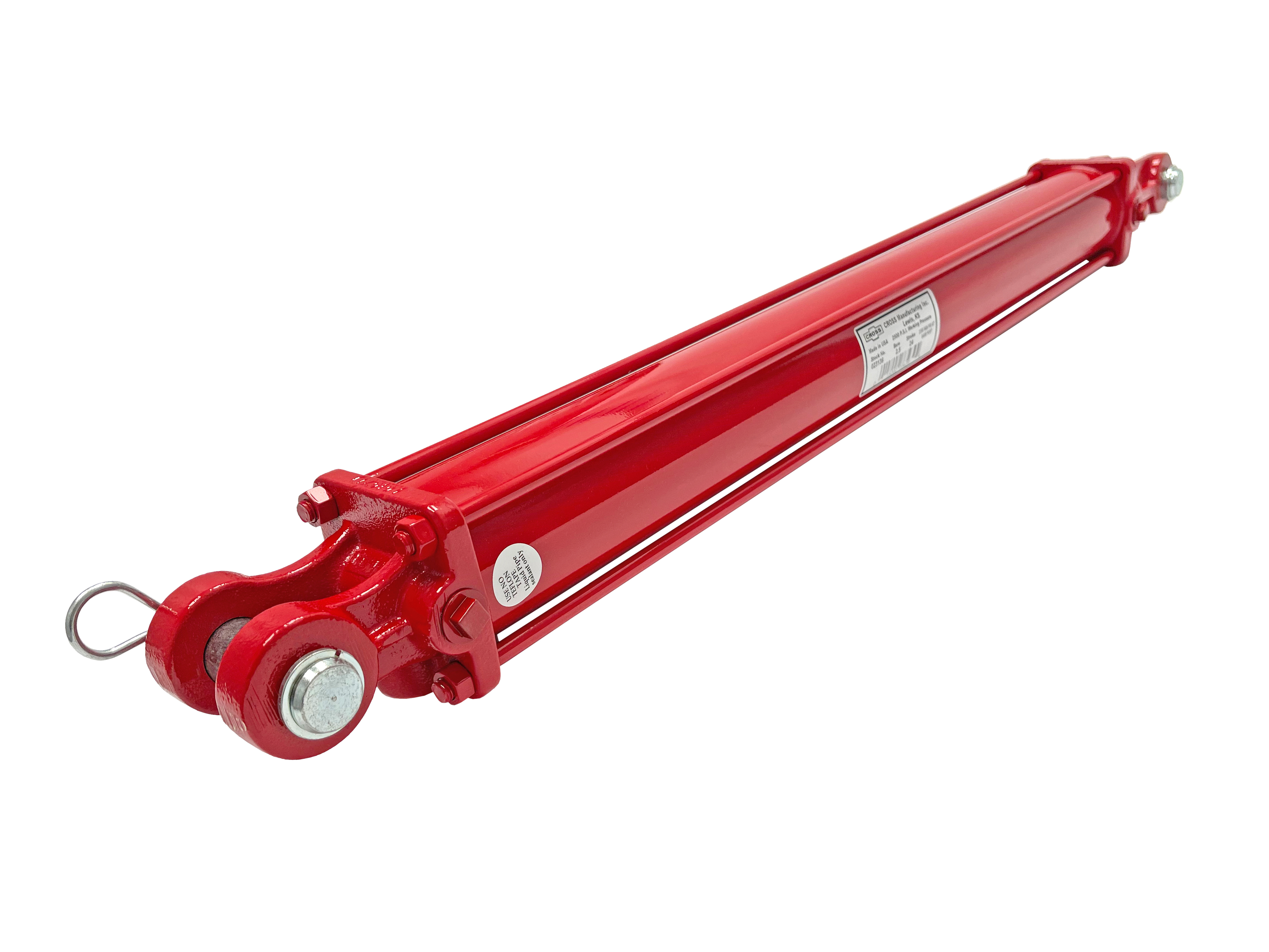2.5 bore x 34 stroke CROSS hydraulic cylinder, tie rod double acting cylinder DB series | CROSS MANUFACTURING