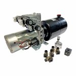 double acting 8 qts steel reservoir snow plow power unit 24V DC by Hydro-Pack