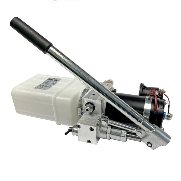 single acting 1.5 quarts steel reservoir hydraulic wheelchair power unit 12V DC by Hydro-Pack | Magister Hydraulics single acting 1.5 qts plastic reservoir wheelchair power unit 12V DC by Hydro-Pack