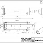 5" bore x 15.75" stroke hoist hydraulic cylinder drawing