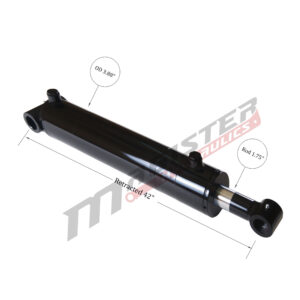 3.5" bore x 32" stroke cross tube hydraulic cylinder