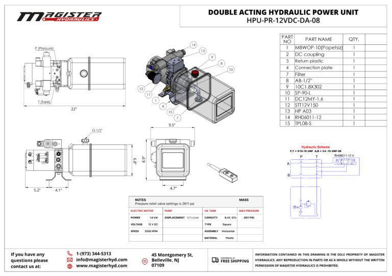 HPU-PR-12VDC-DA-08-drawing