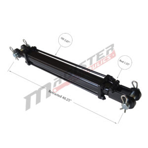 2.5" bore x 30" stroke tie rod hydraulic cylinder