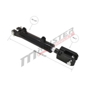 1.5" bore x 8" stroke clevis hydraulic cylinder