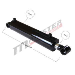 4" bore x 60" stroke cross tube hydraulic cylinder